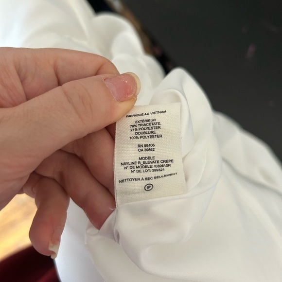 NWOT Theory Crepe Halter Dress in Ivory - Picture 5 of 8